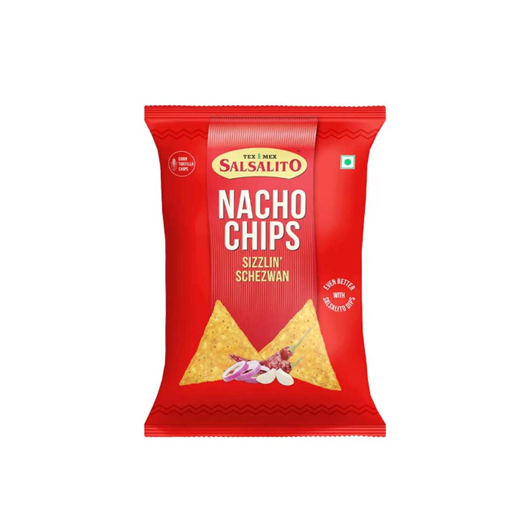 Salsalito Nacho Chips Sizzlin Schezwan 150Gm