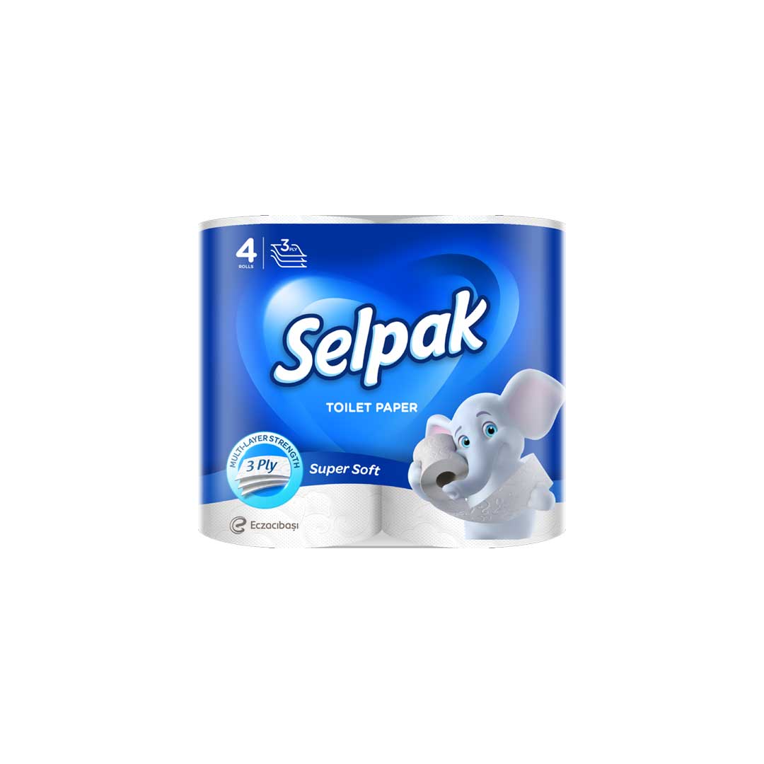 Selpak Plain 3Ply 4Rolls