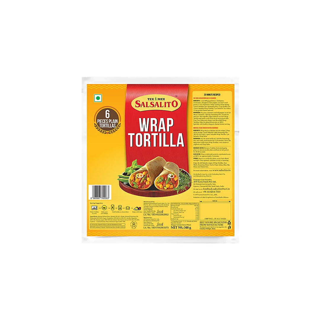 Salsalito Wrap Tortilla Multi-Grain 348Gm