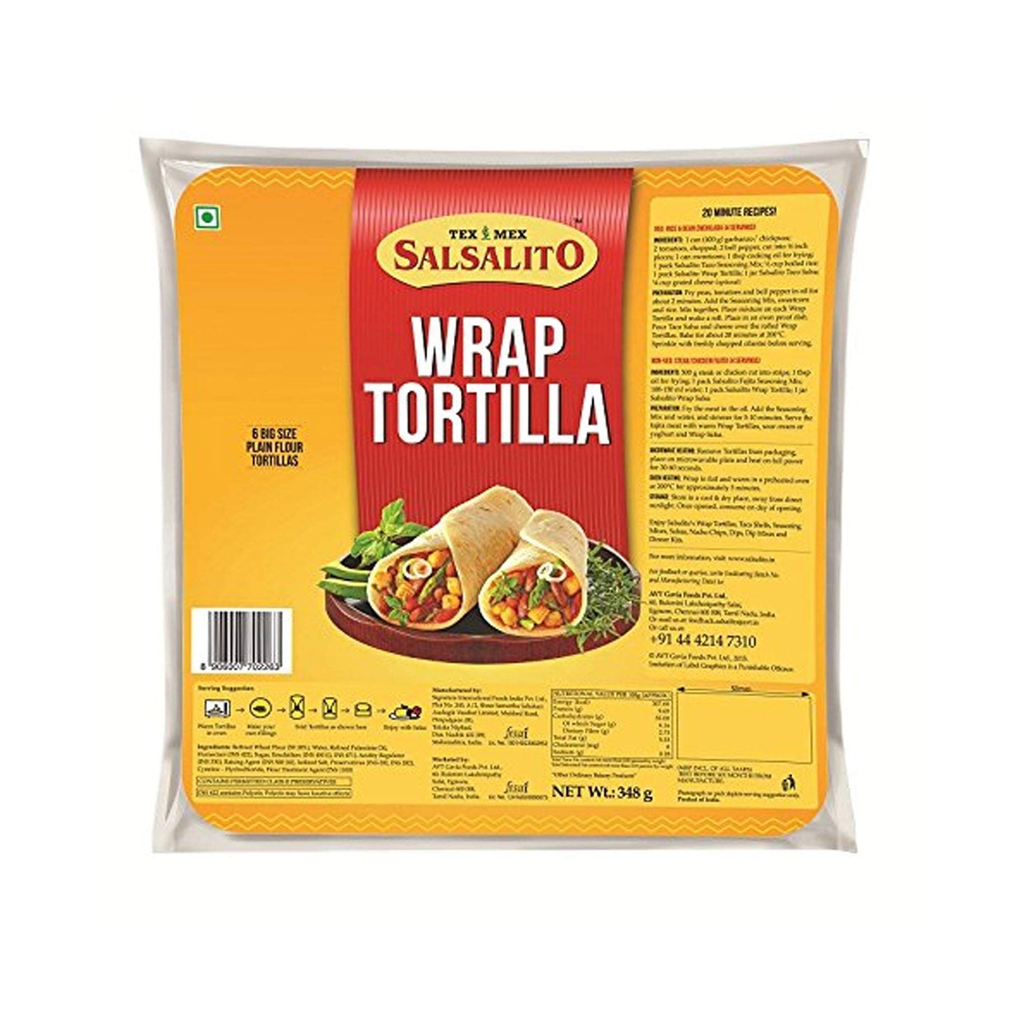 Salsalito Tortilla Warp 348Gm