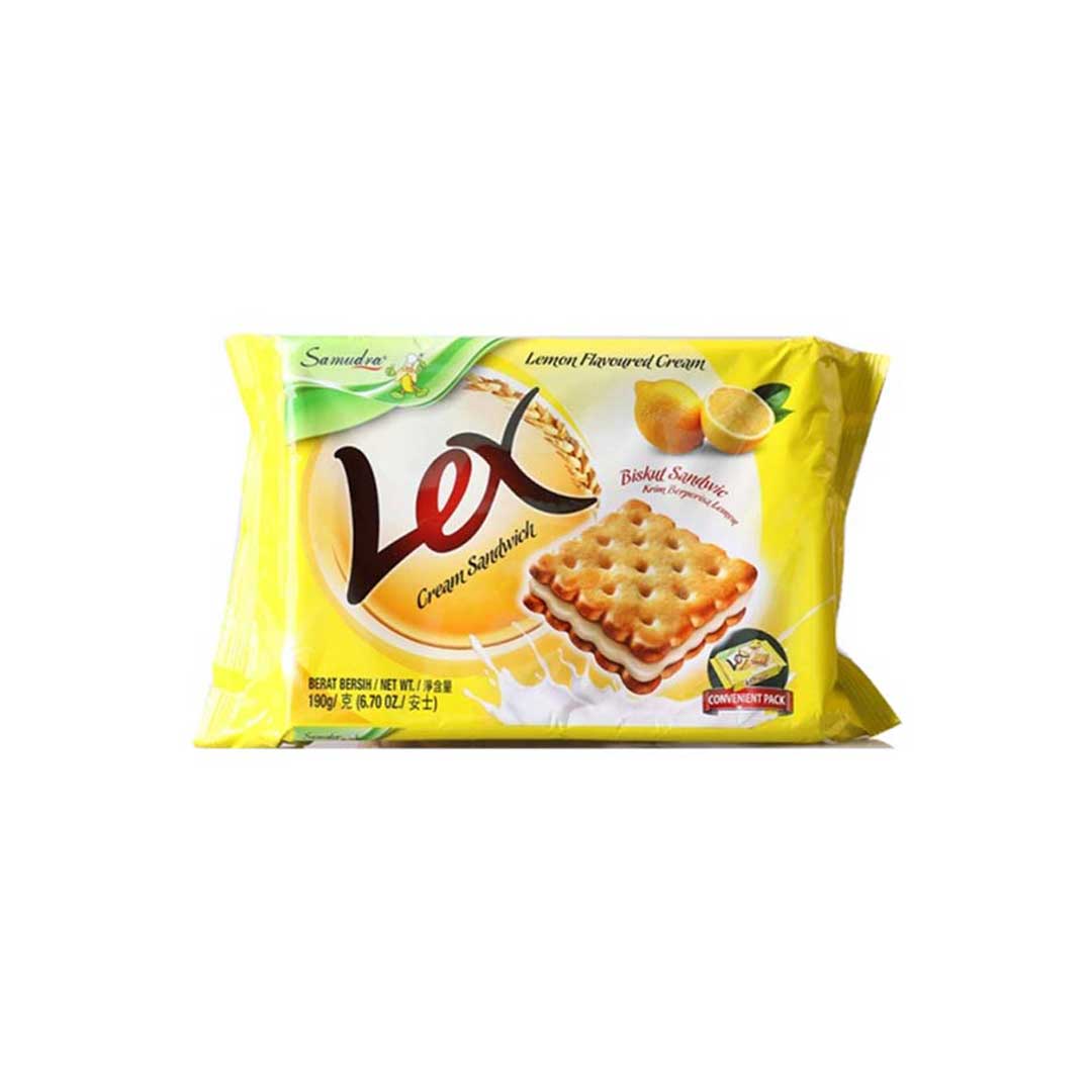 Samudra Lemon Cream Sandwich Biscuit 190Gm
