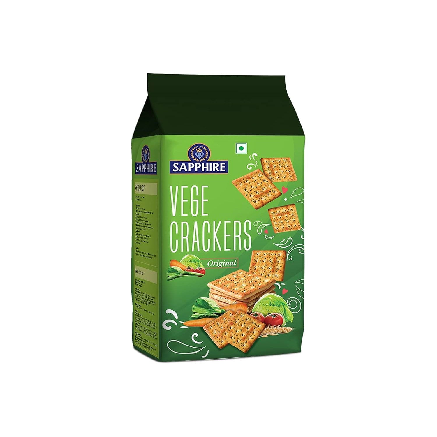 Sapphire Vege Crackers 350Gm Imp