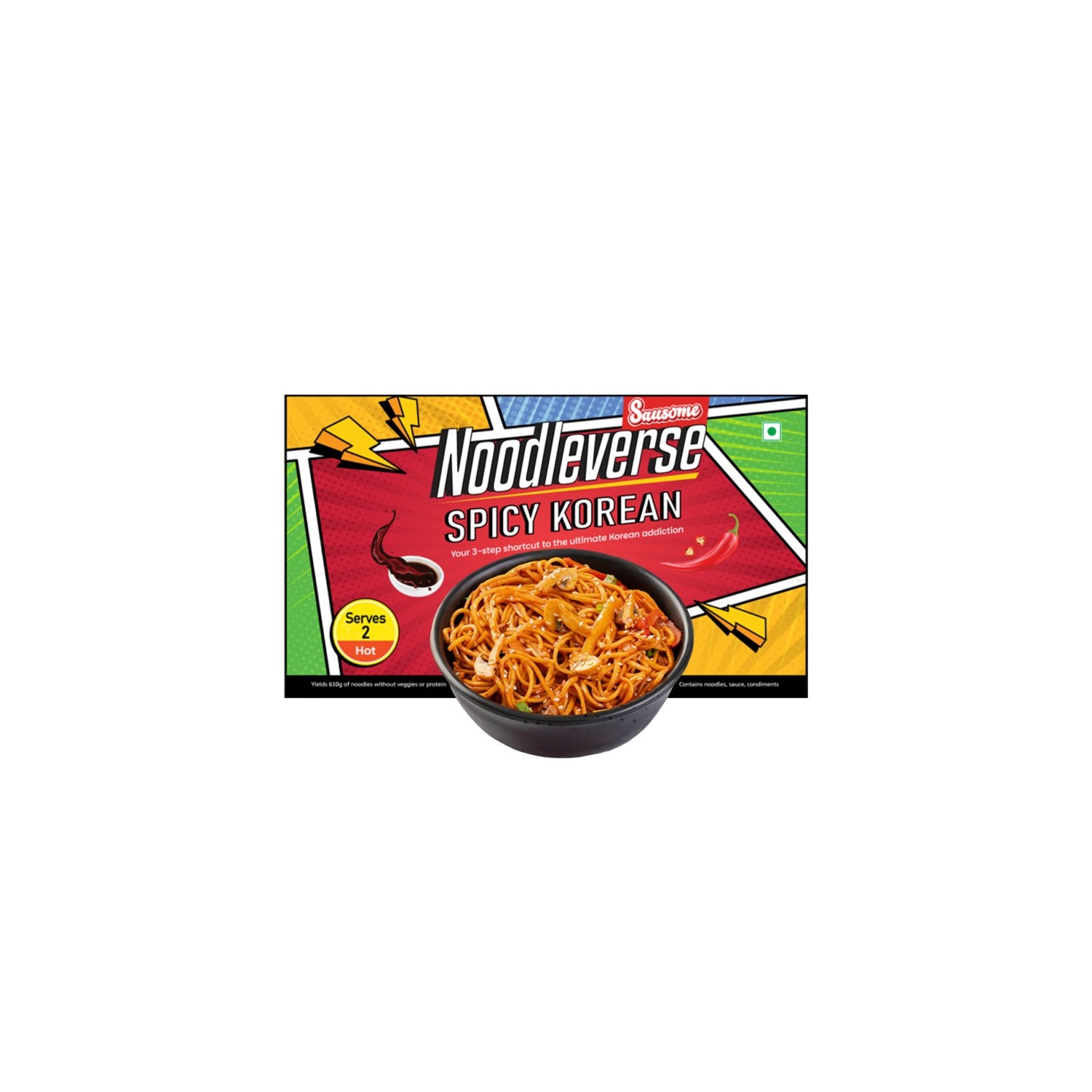 Sausome Spicy Korean Noodleverse 250Gm