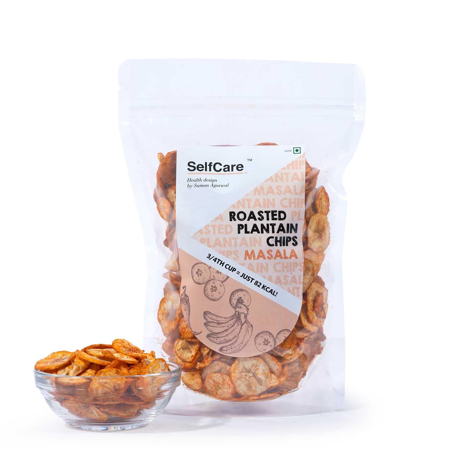 Selfcare Roasted Plantain Masala Chips 125Gm