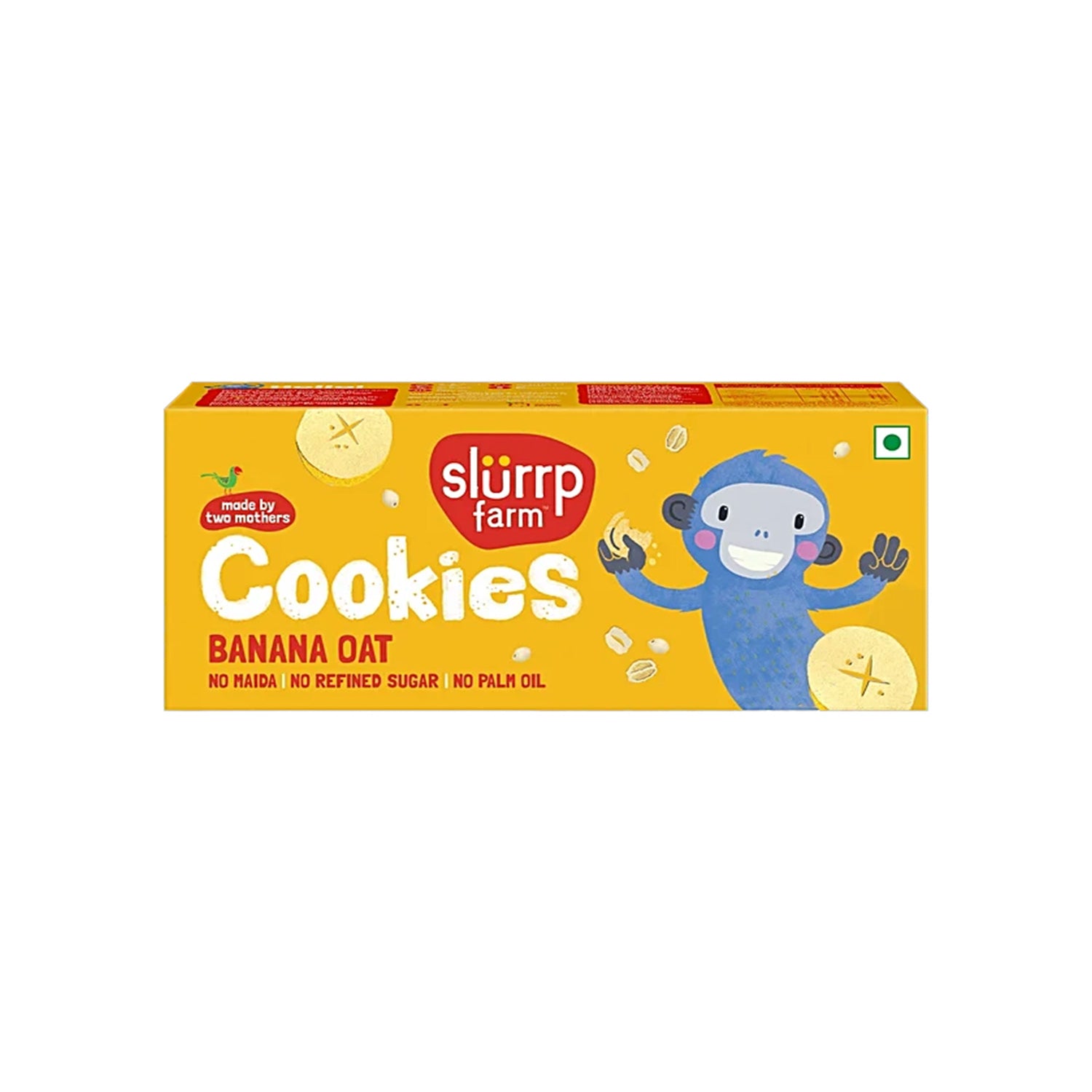 Slurrp Farm Banana Oat Cookies 80Gm