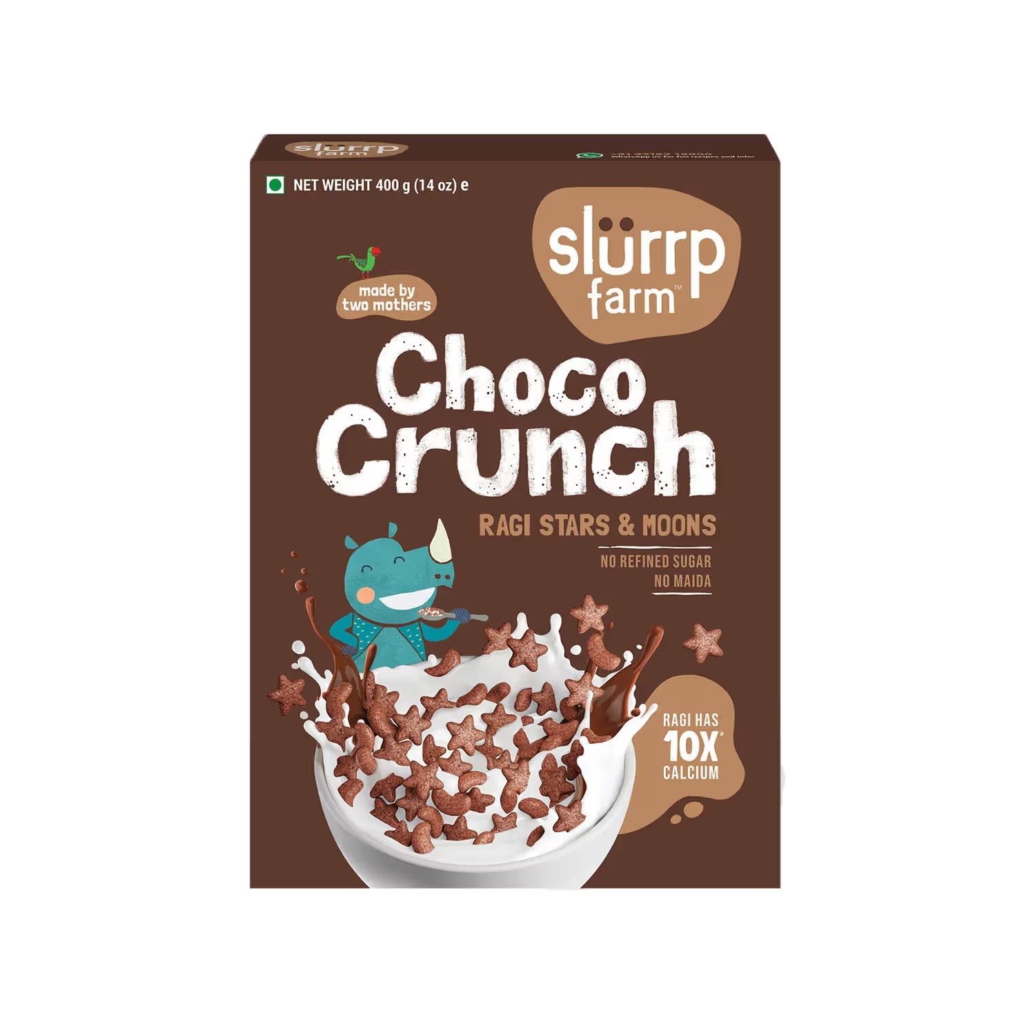Slurrp Farm Millet Crunch Choco Stars Moons 400Gm