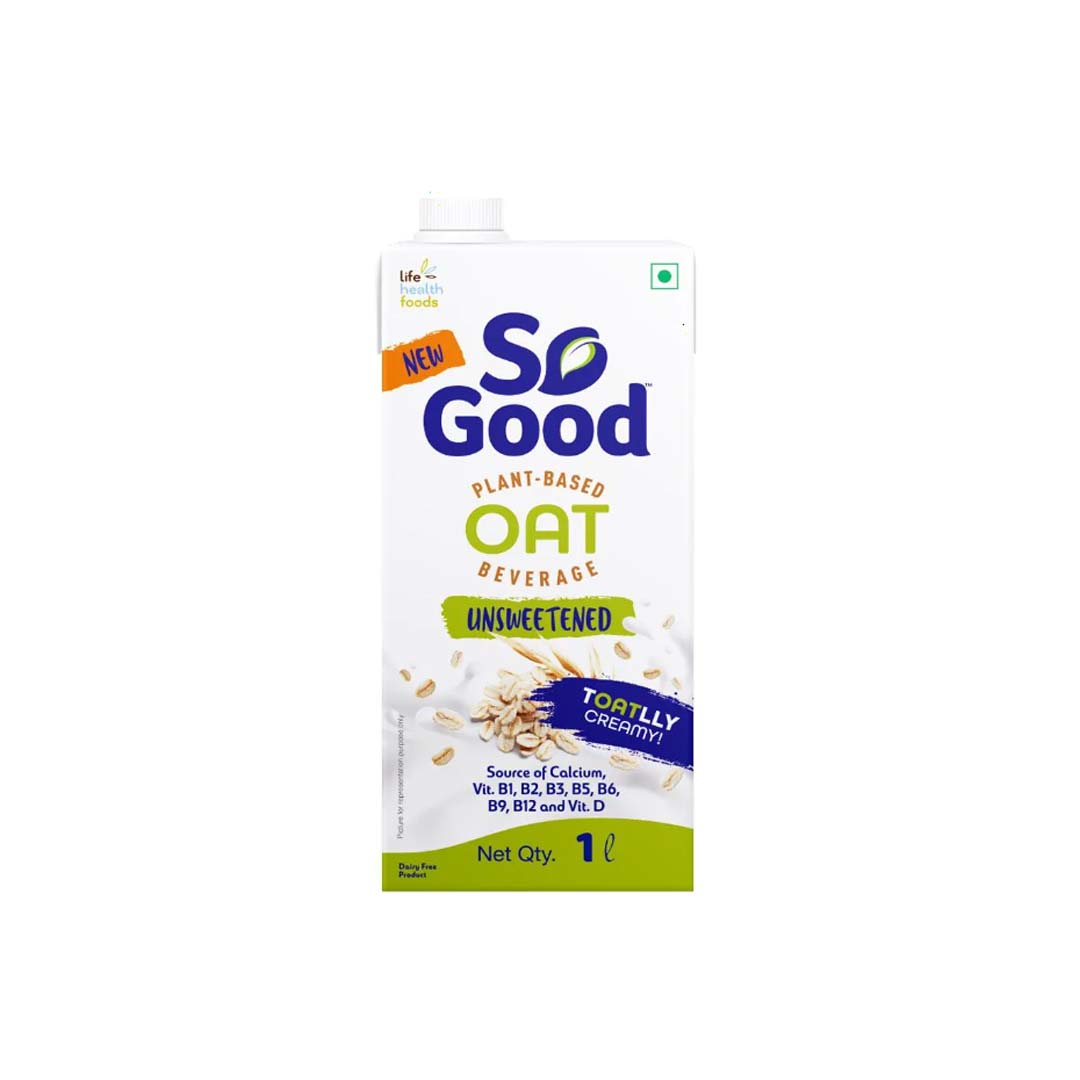 So Good Oat Unsweetened Tetra Pack 1Ltr