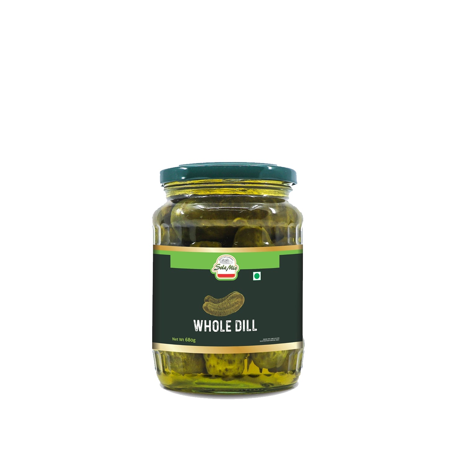 Sole Mio Whole Dill 680Gm