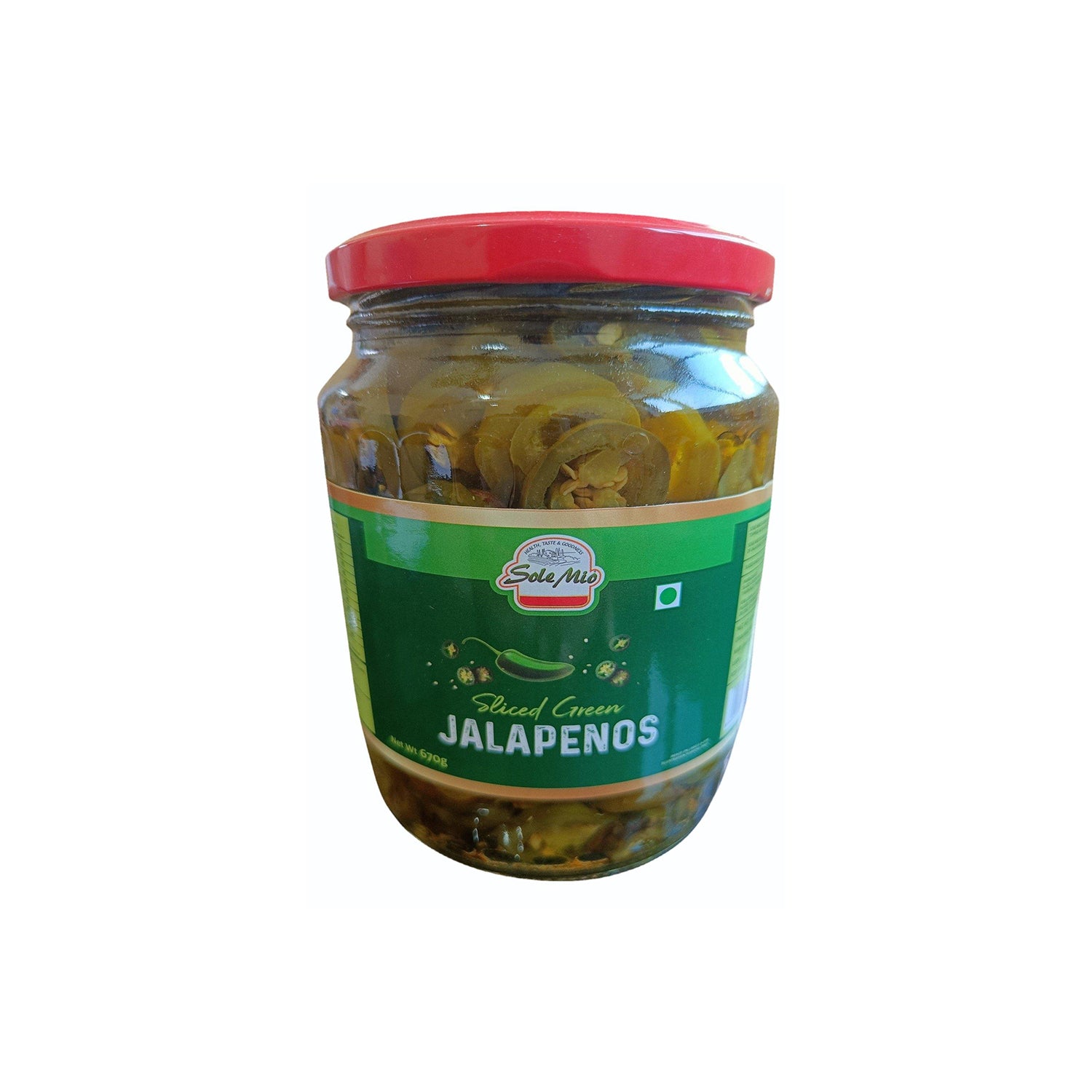 Solemio Green Sliced Jalapeno 670Gm