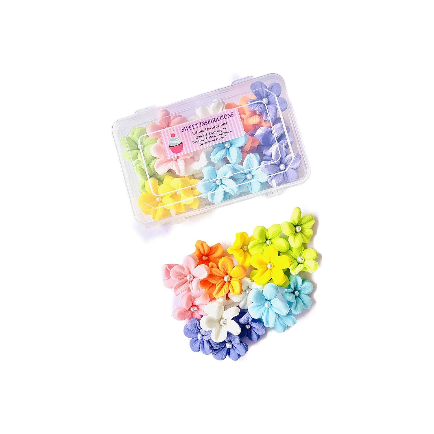 Sweet Inspirations Edible Medium Flowers 1Box