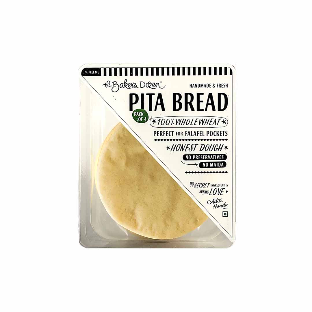 The Bakers Dozen Pita Bread Pack Of 4 100Gm