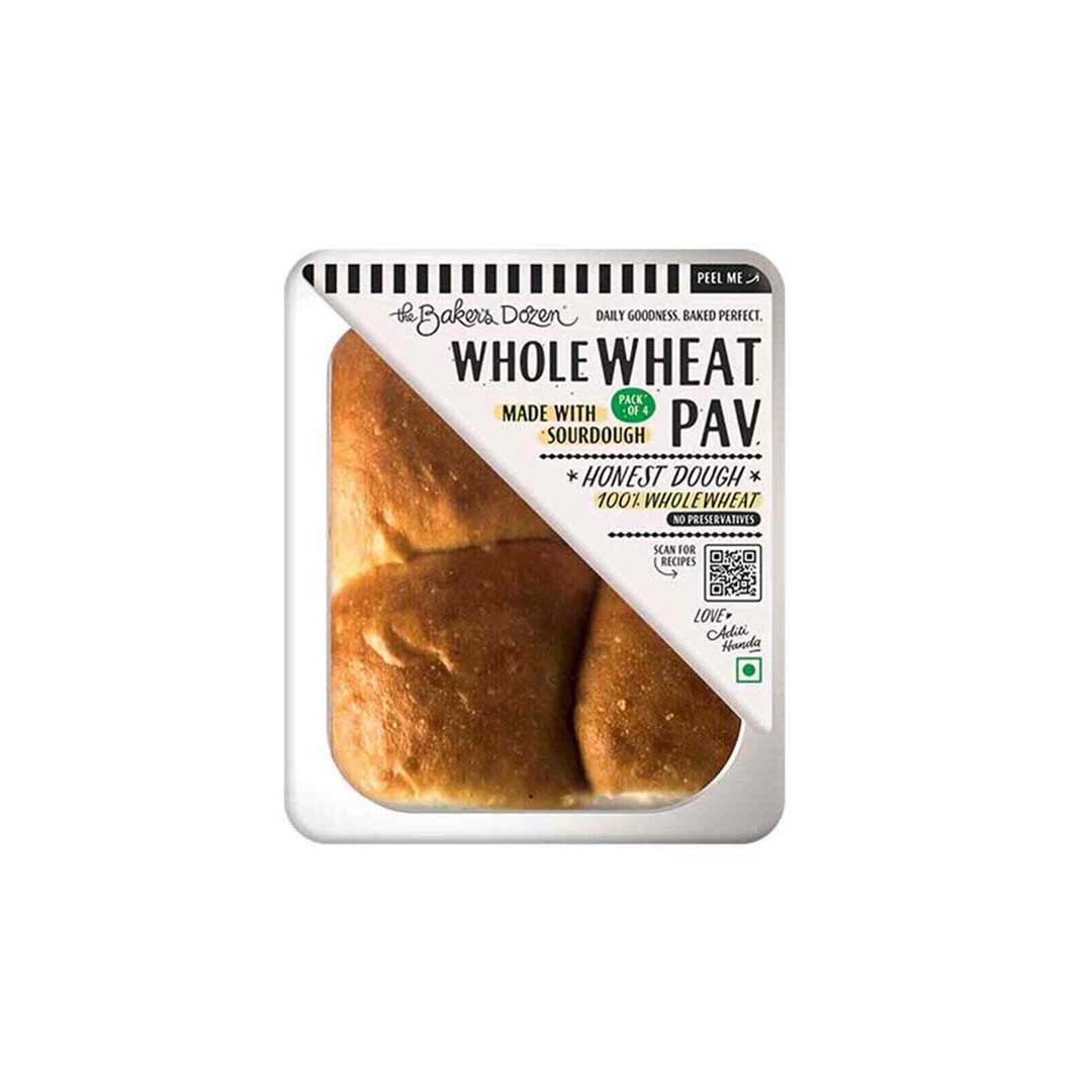 The Bakers Dozen Whole Wheat Pav 220Gm