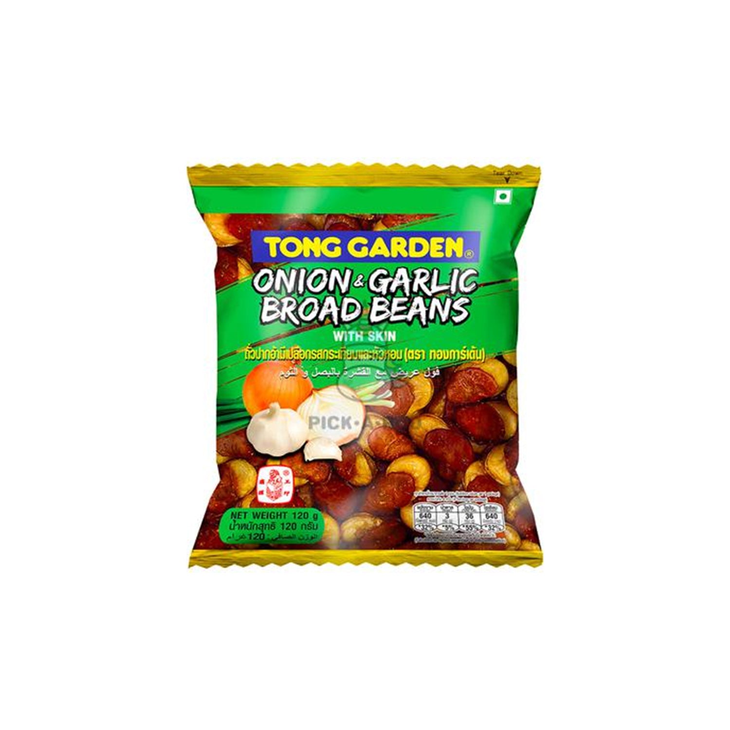 Tong Garden Onion & Garlic Broad Beans With Skin 120Gm