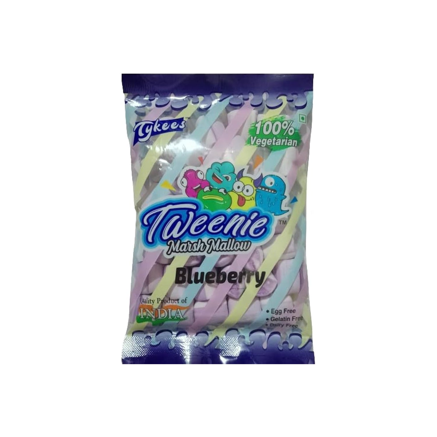Tykee Blueberry Marsh Mallow 120Gm