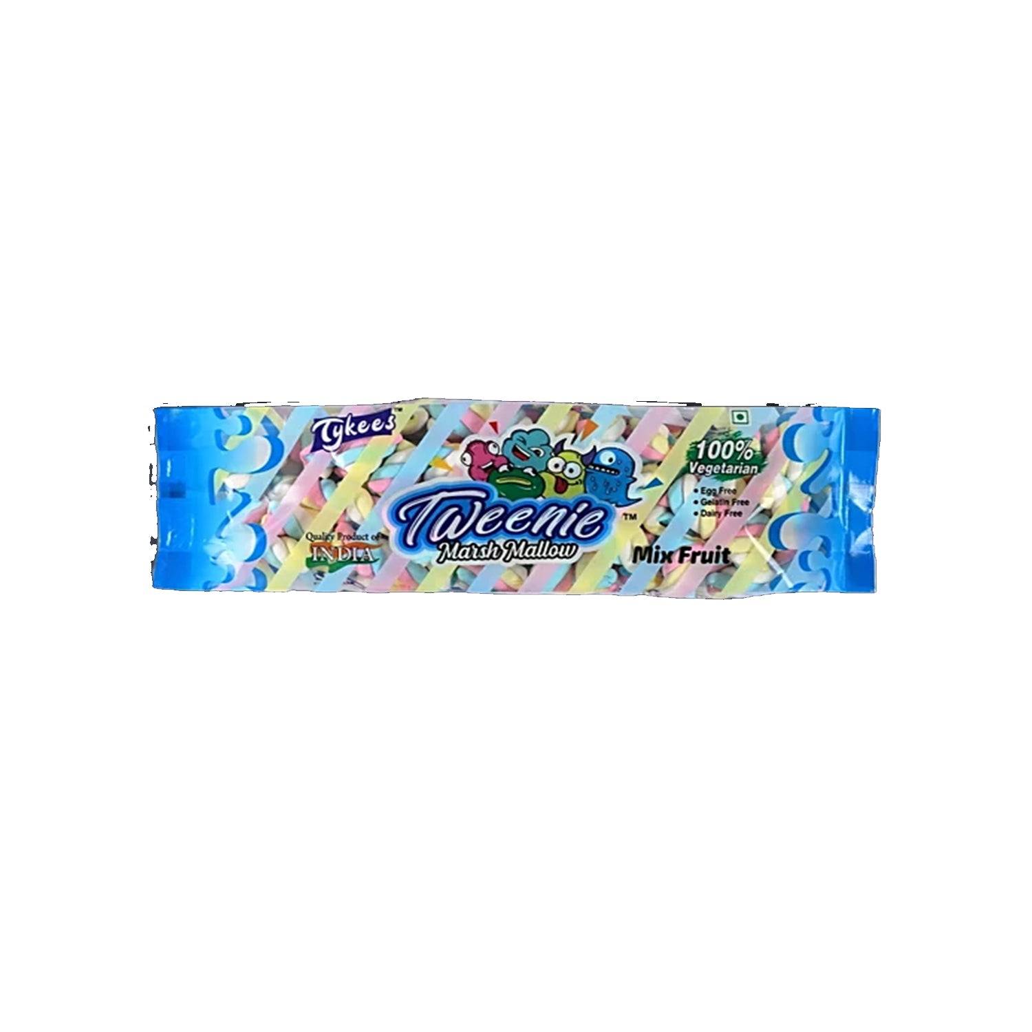 Tykee Mix Fruit Marsh Mallow 120Gm