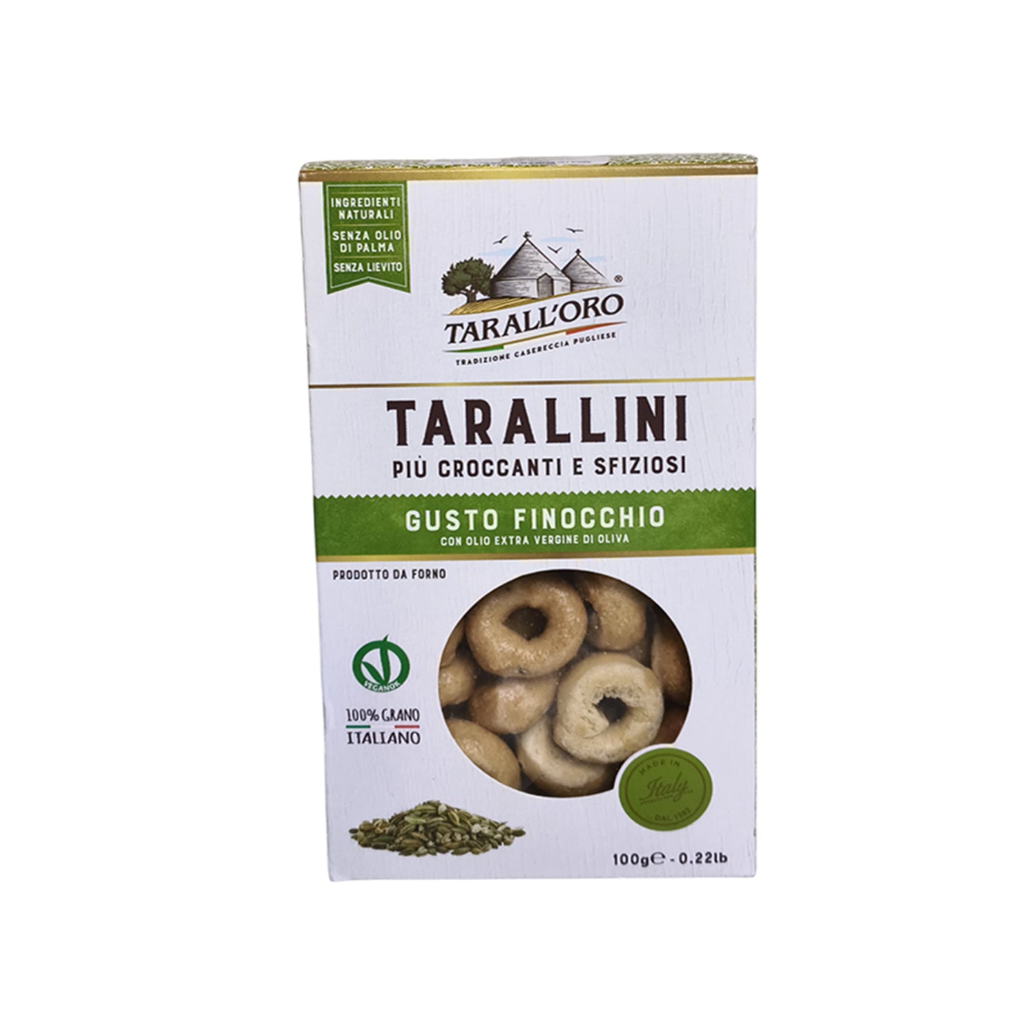 Taralloro Tarallini Fennel Crackers 100Gm