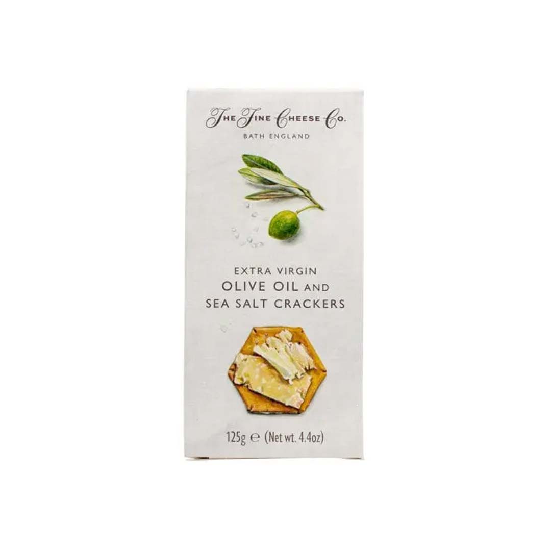 The Fine Cheese Lemon Sea Salt Extra Virgin Olive Oil Crackers 125Gm