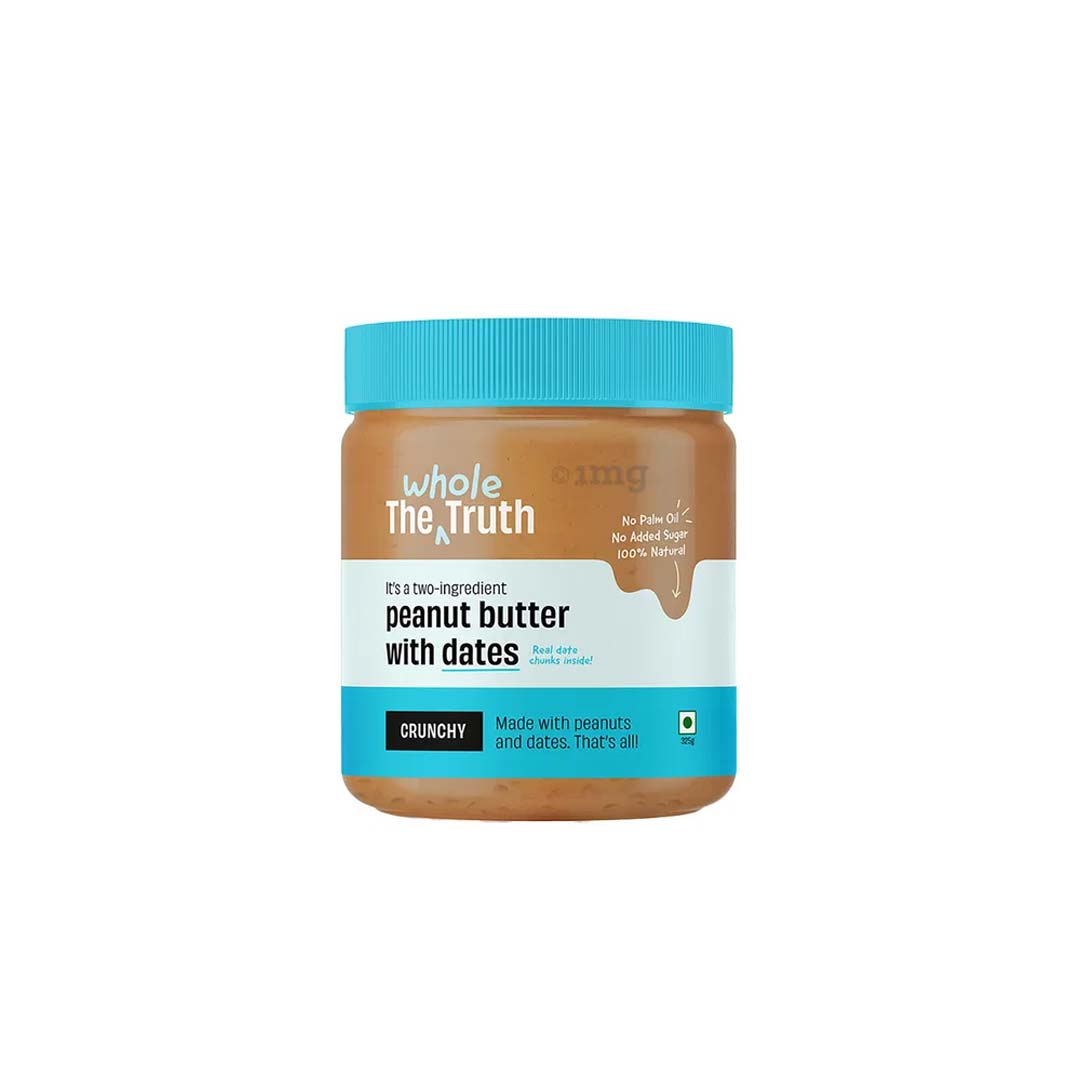 The Whole Truth Peanut Butter With Dates Crunchy 325Gm