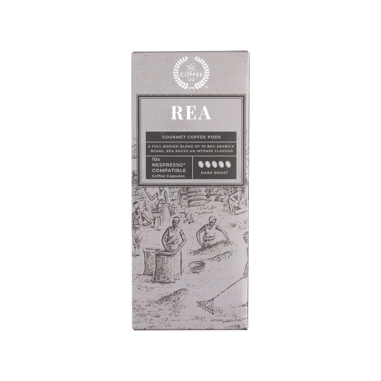 The Coffee Co Rea Dark Roast Coffee Pods 55Gm