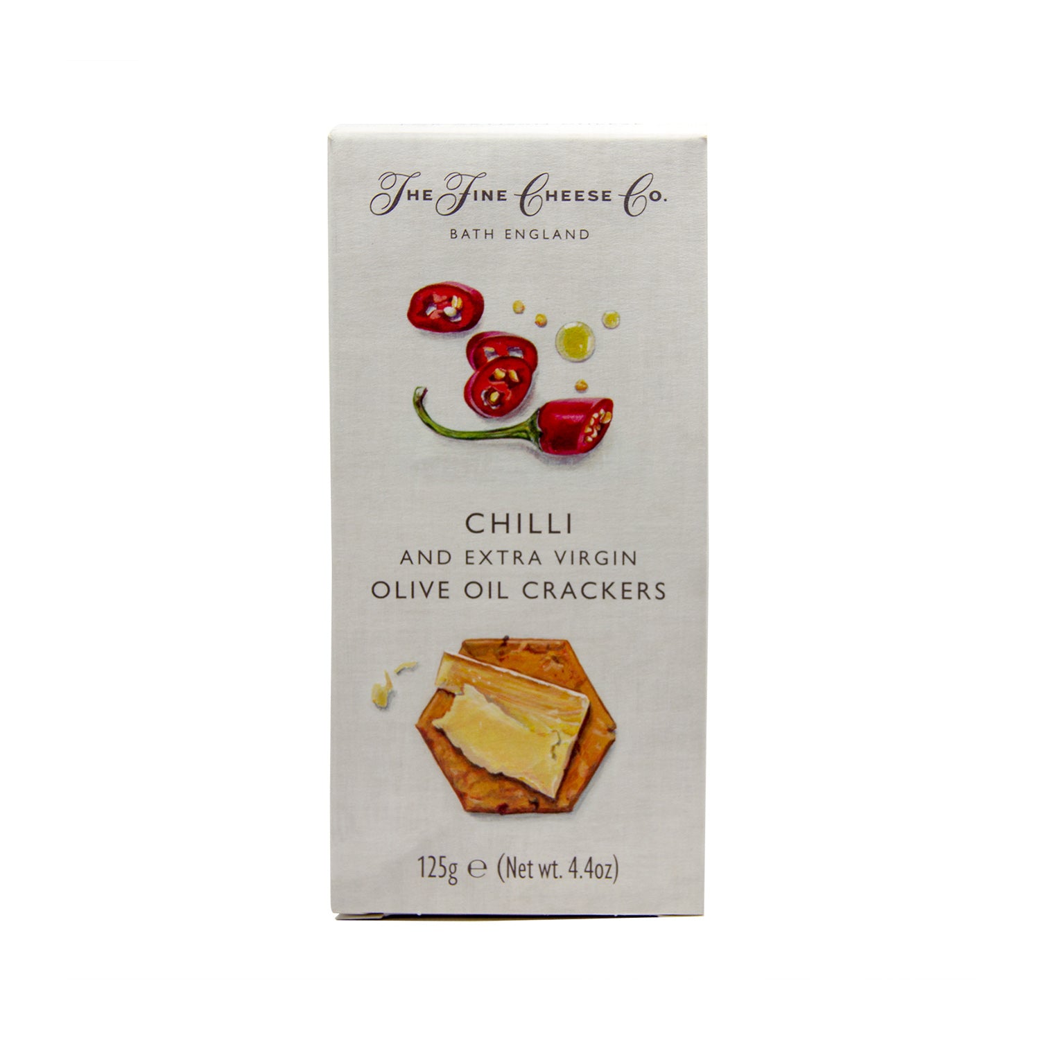 The Fine Cheese Chilli & Extra Virgin Olive Oil Crackers 125Gm