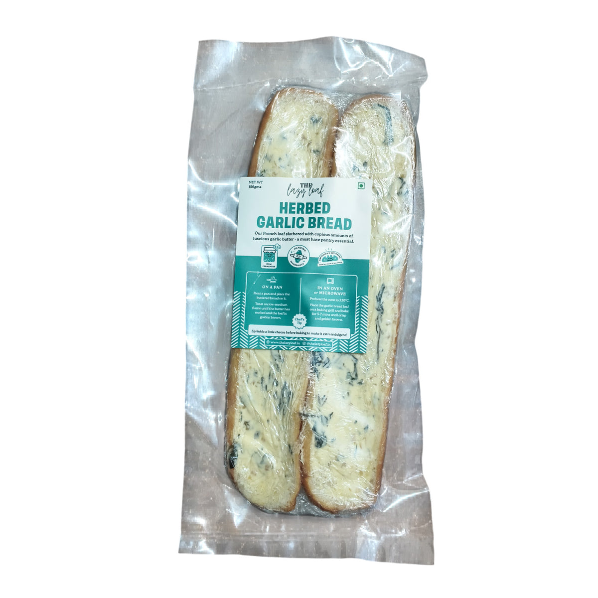 The Lazy Loaf Herbed Garlic Bread Loaf 150Gm