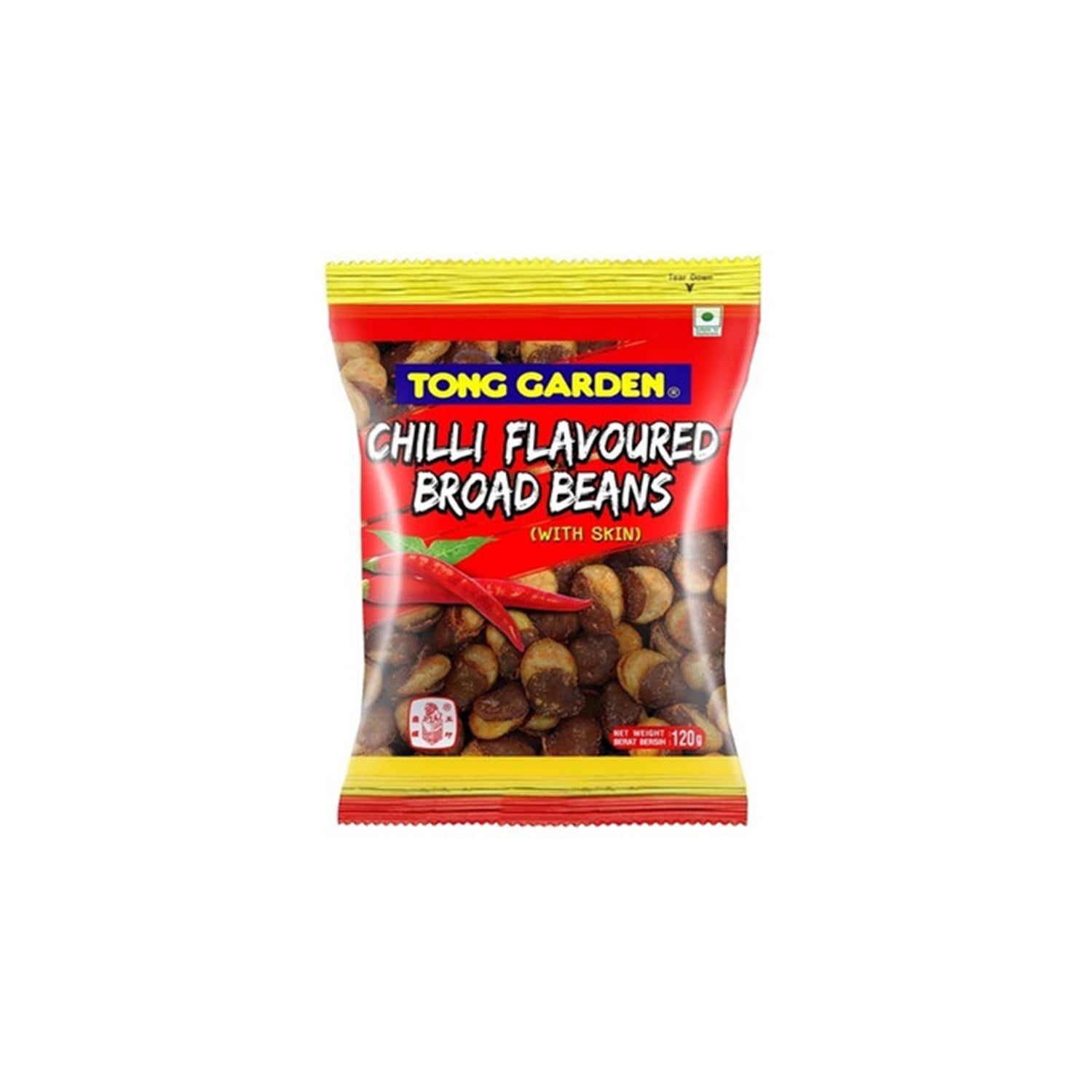 Tong Garden Chilli Broad Beans With Skin 120Gm