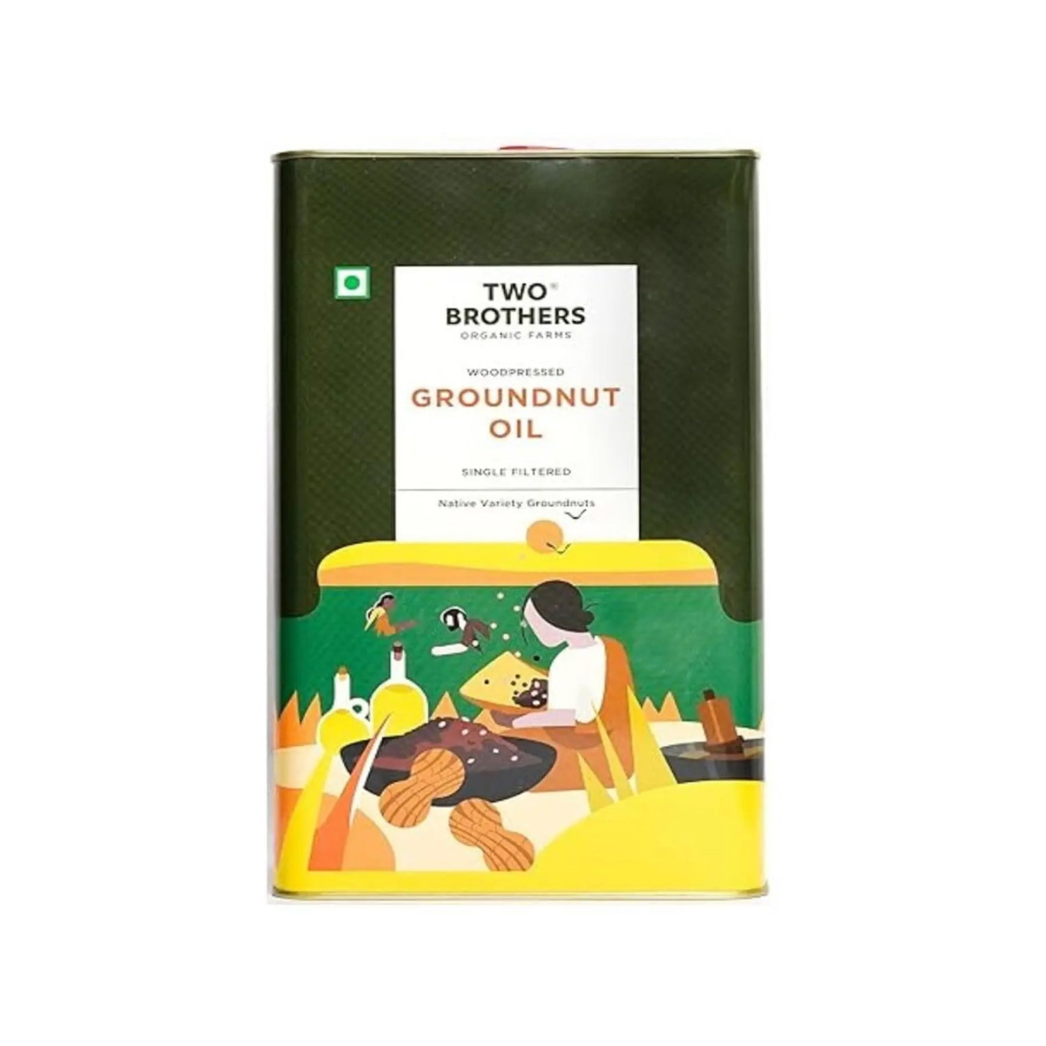 Two Brother Groundnut Oil 5Ltr
