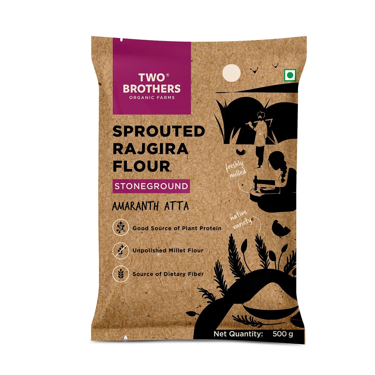 Two Brothers Rajgira Flour 500Gm