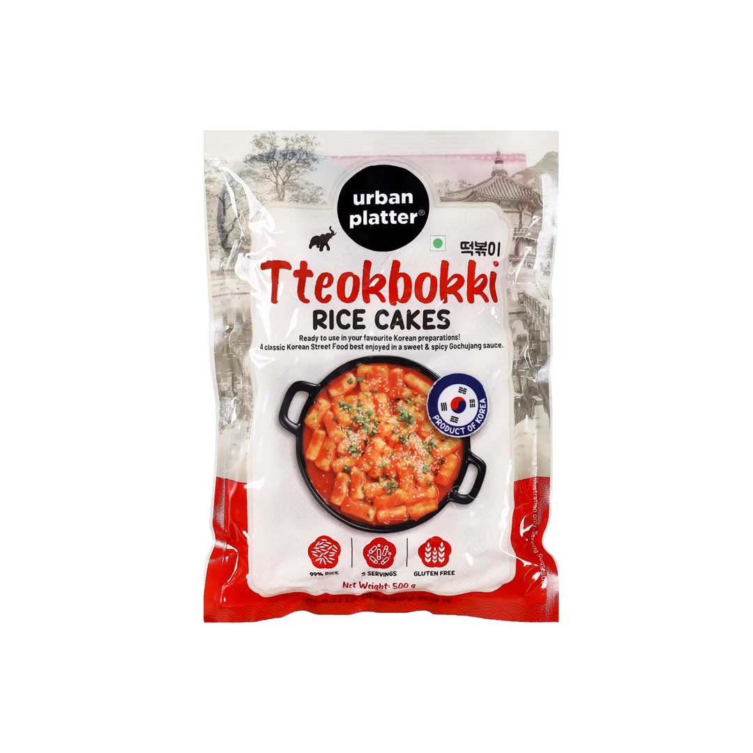 Urban Platter Korean Tteokbokki Rice Cakes 500Gm