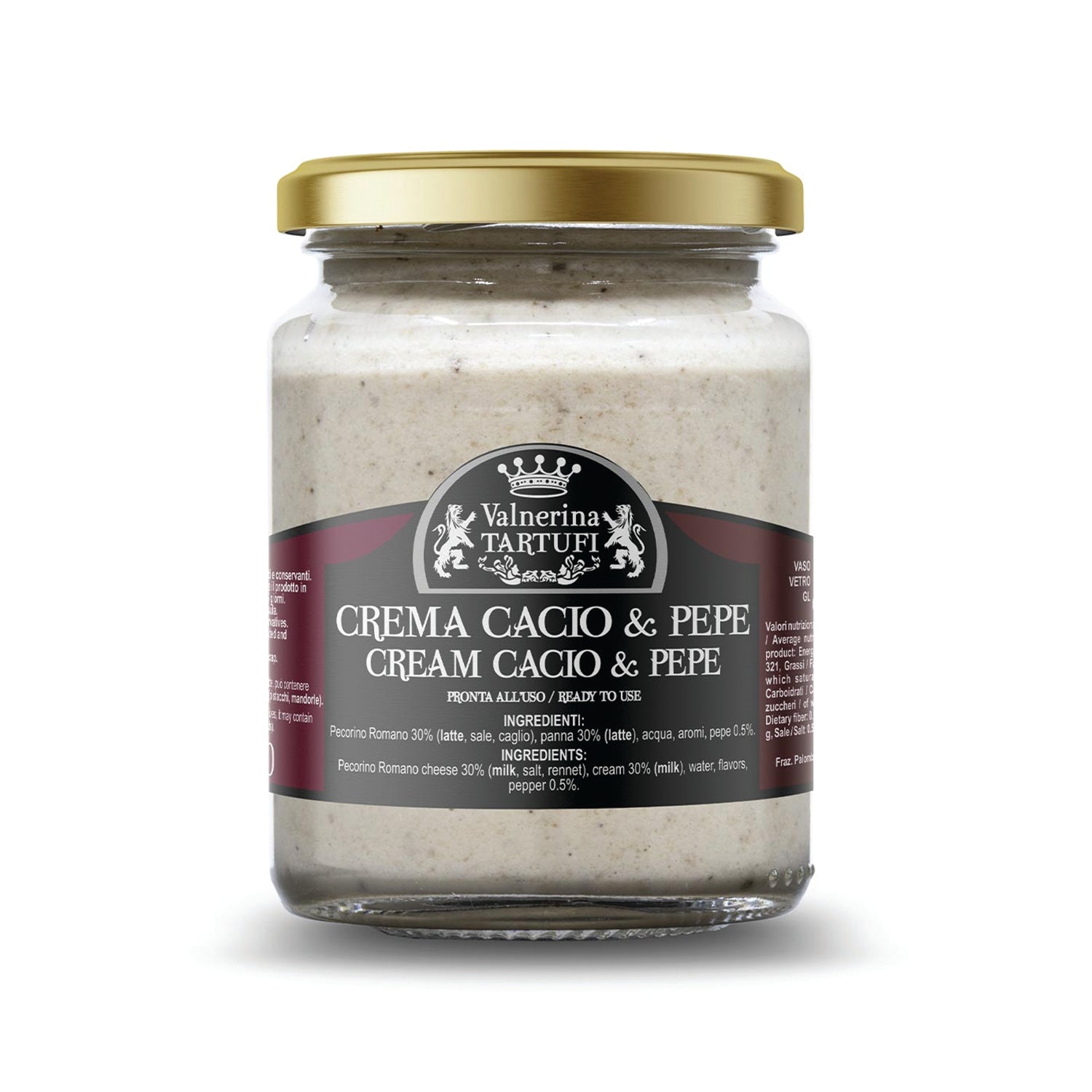 Valnerina Tartufi Cream Cheese And Pepper 90Gm