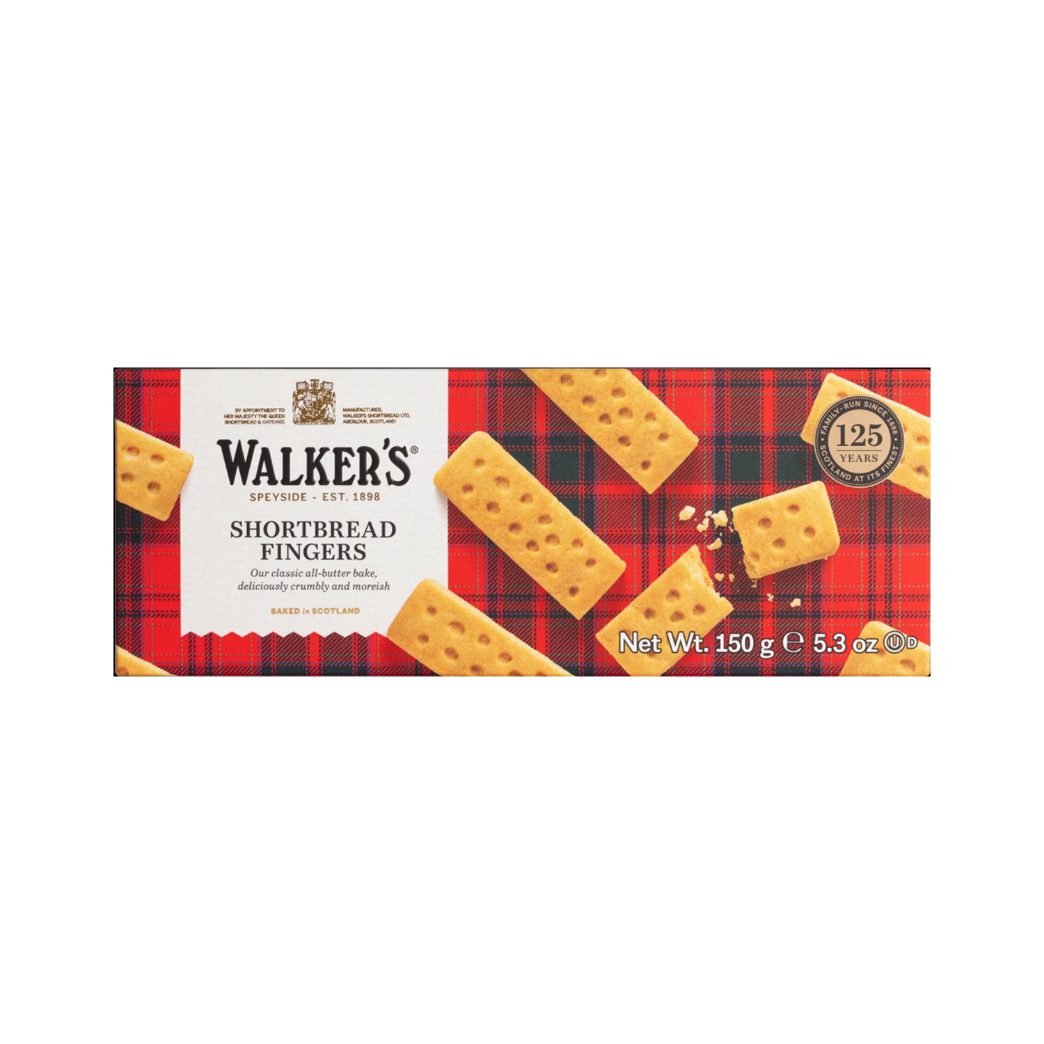 Walkers Shortbread Biscuit Finger 150Gm