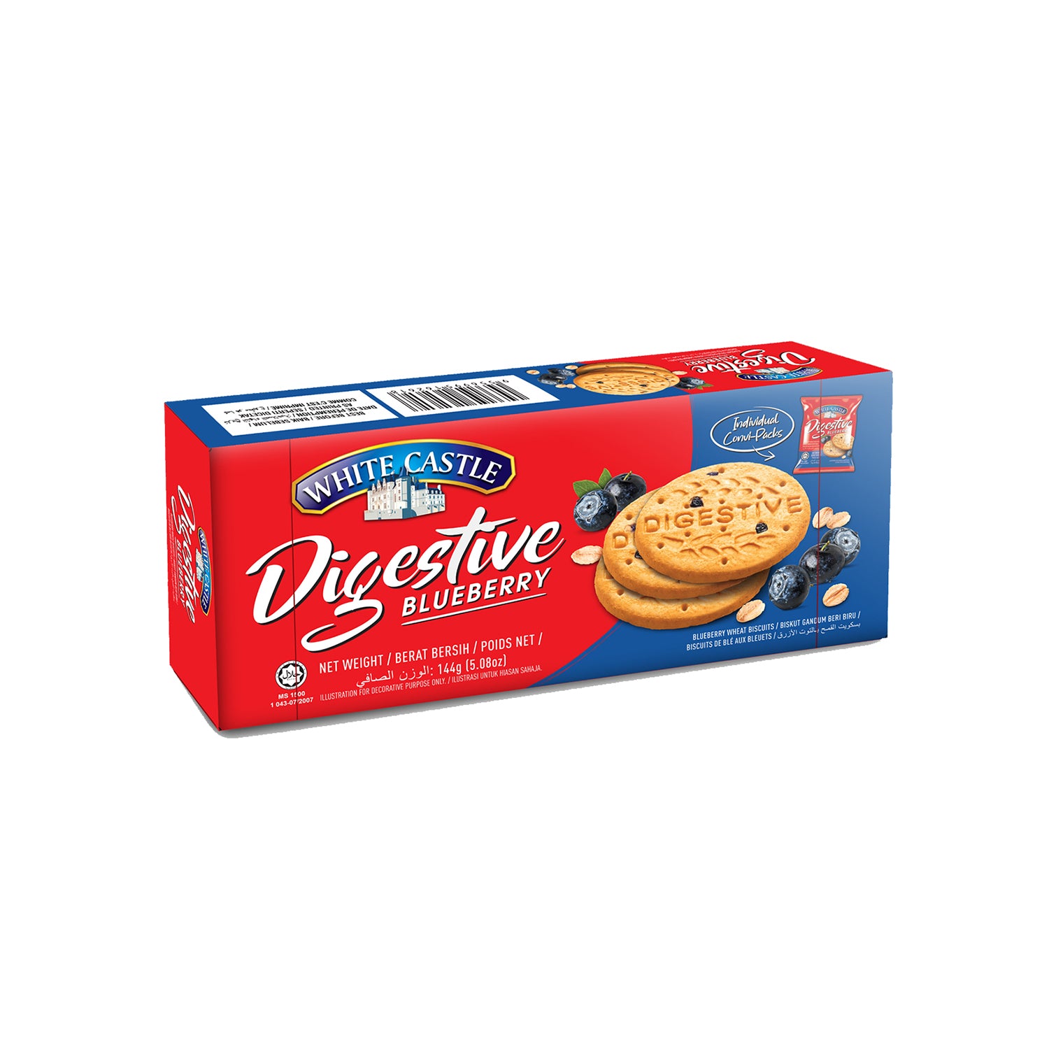 White Castle Digestive Blueberry Biscutis 144Gm