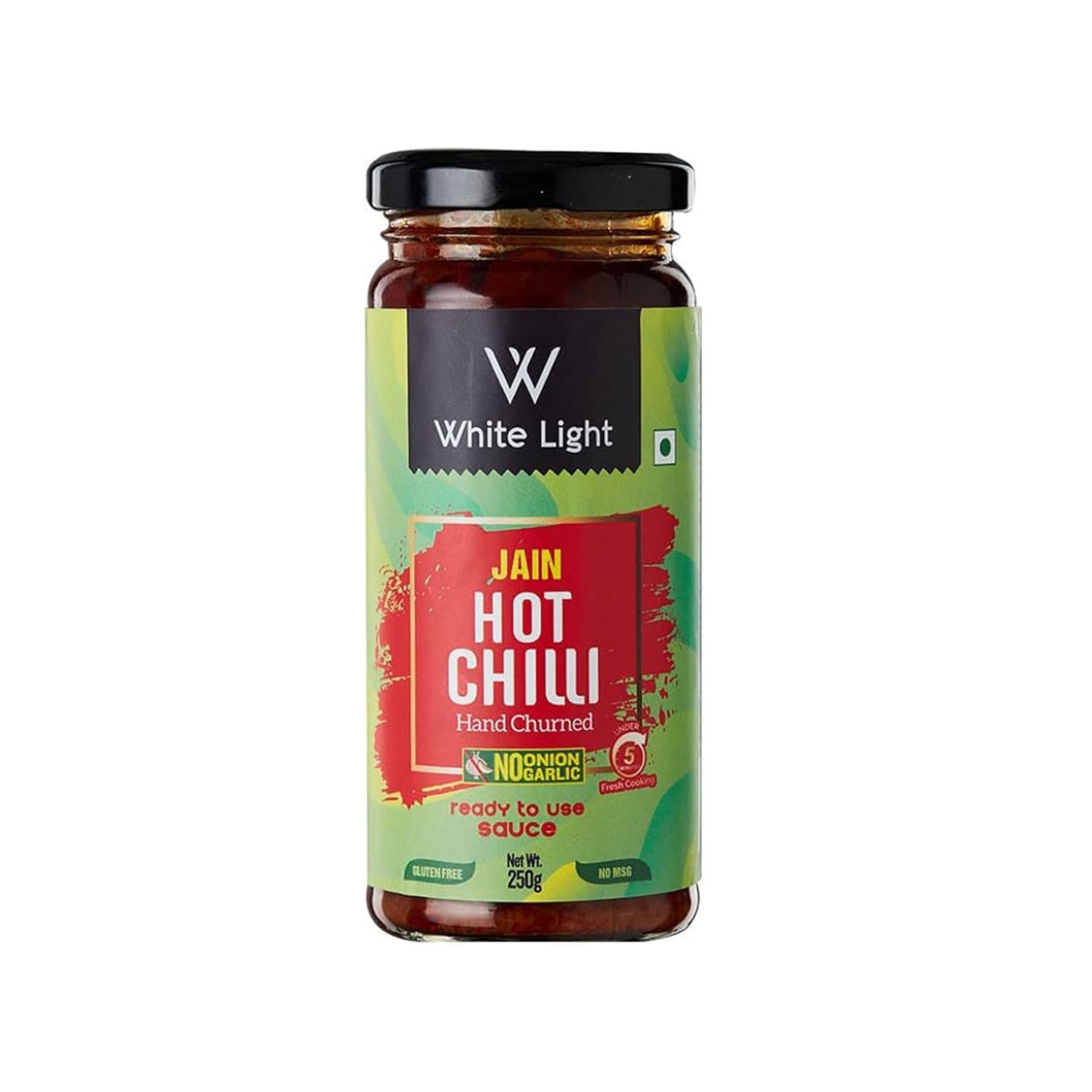 White Light Food Jain Hot Chilli Sauce 250Gm