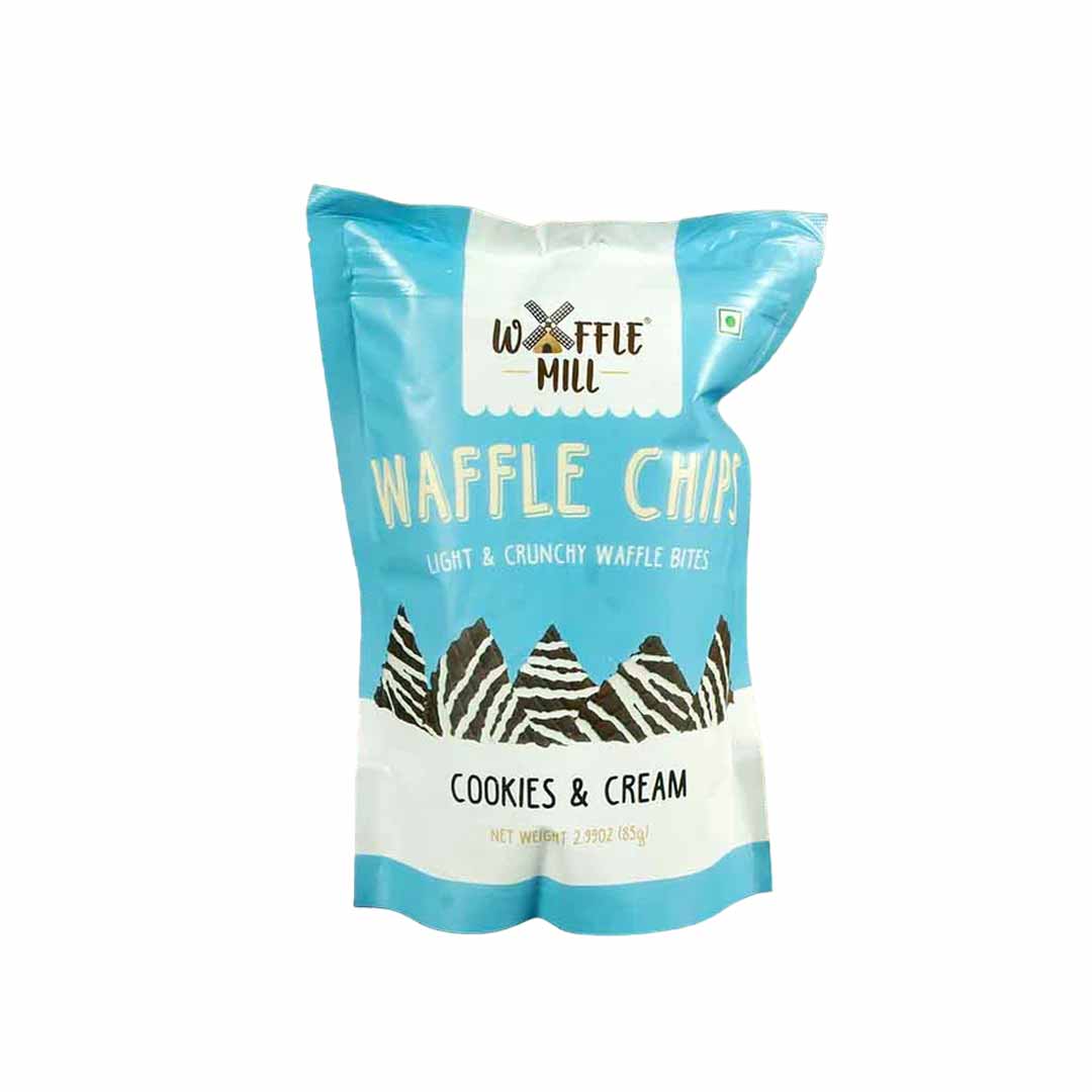 Waffle Mill Cookies Cream Waffles Chips 85Gm