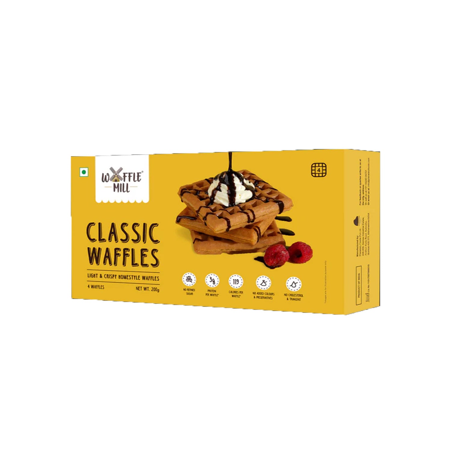 Waffle Mill Classic Waffles Toaster 200Gm