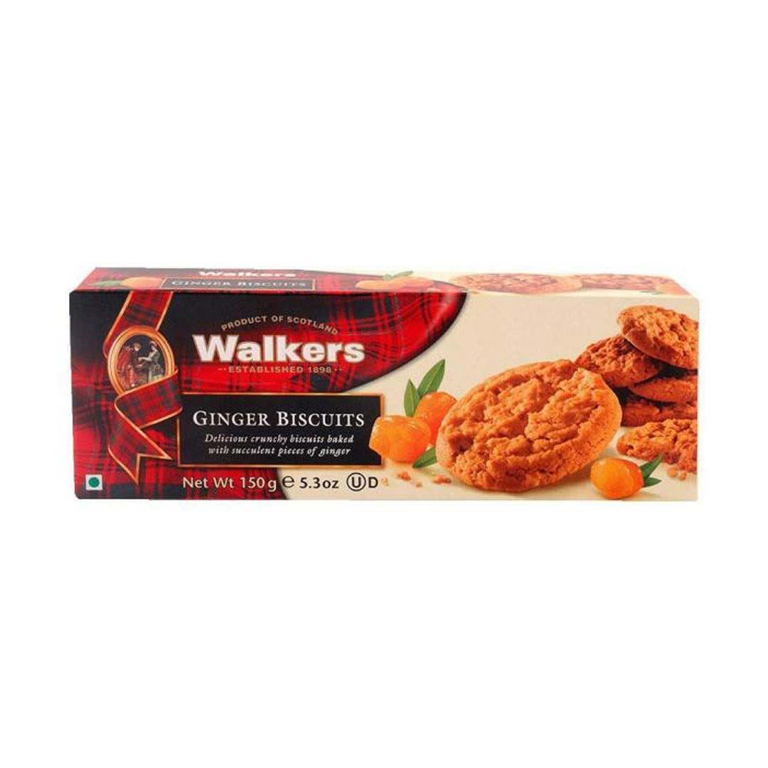 Walkers Ginger Biscuits 150Gm