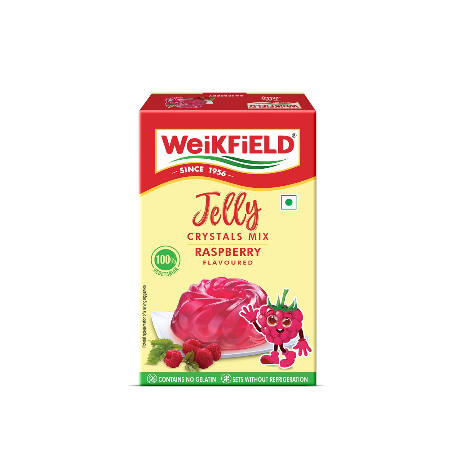Weikfield Jelly Crystals Raspberry 90Gm