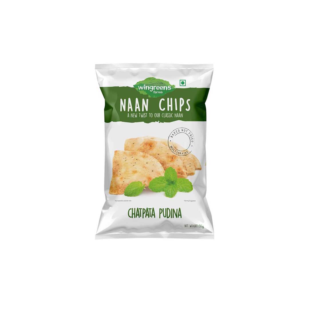 Wingreens Chatpata Pudina Naan Chip 150Gm