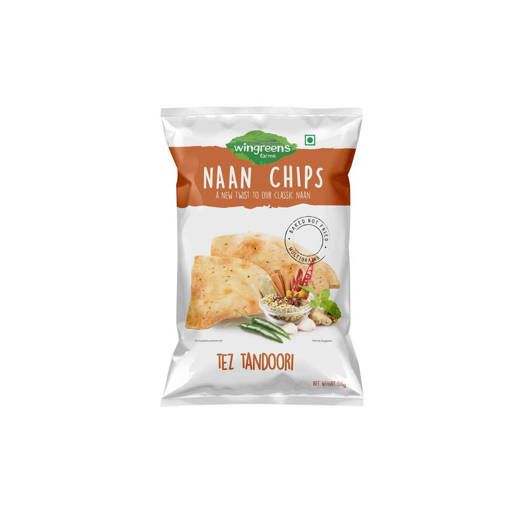 Wingreens Tez Tandoori Naan Chip 150Gm