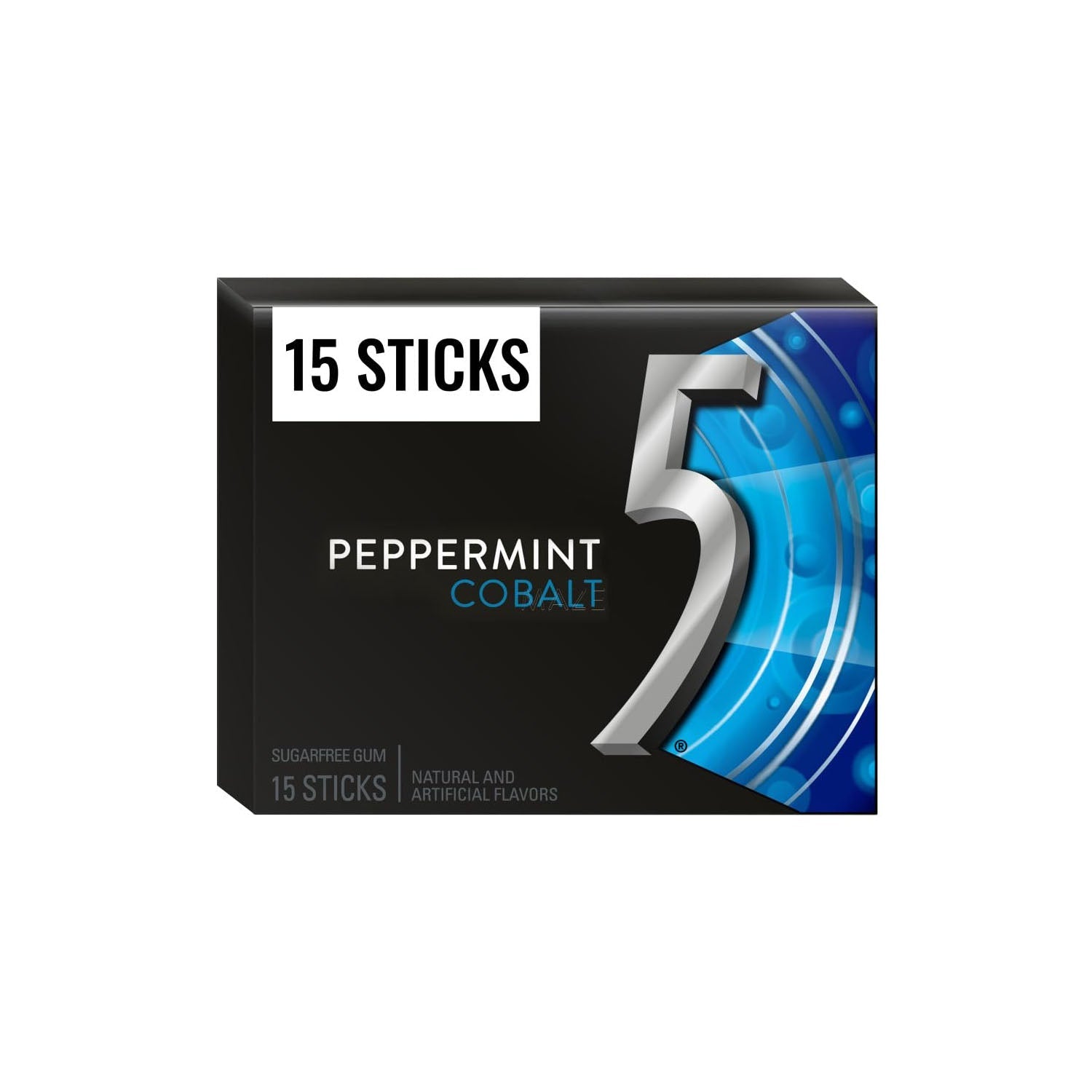 Wrigleys 5 Gum Sf Peppermint Cobalt 15 Sticks