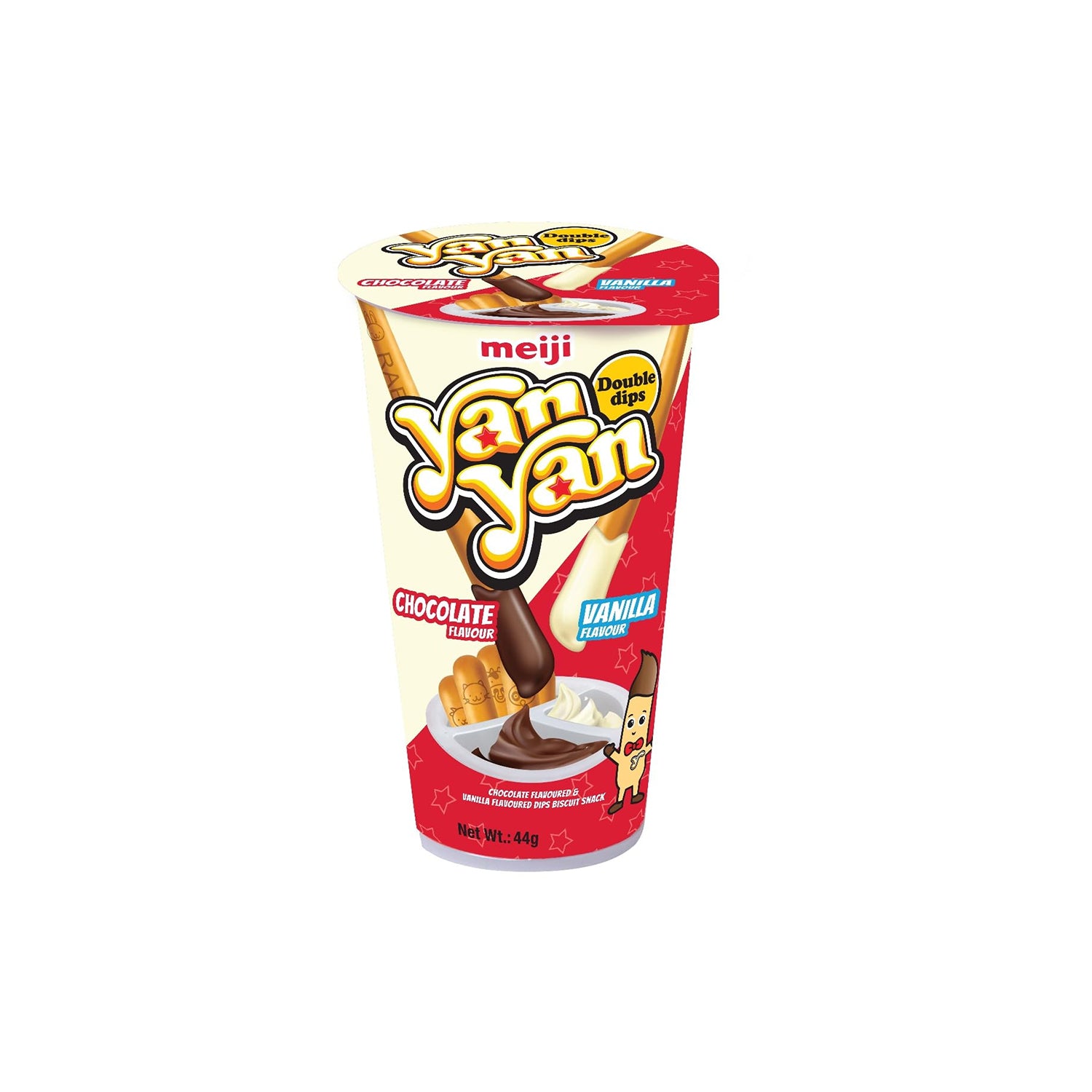 Yan Yan Chocolate Vanilla Dip Biscuit 44Gm