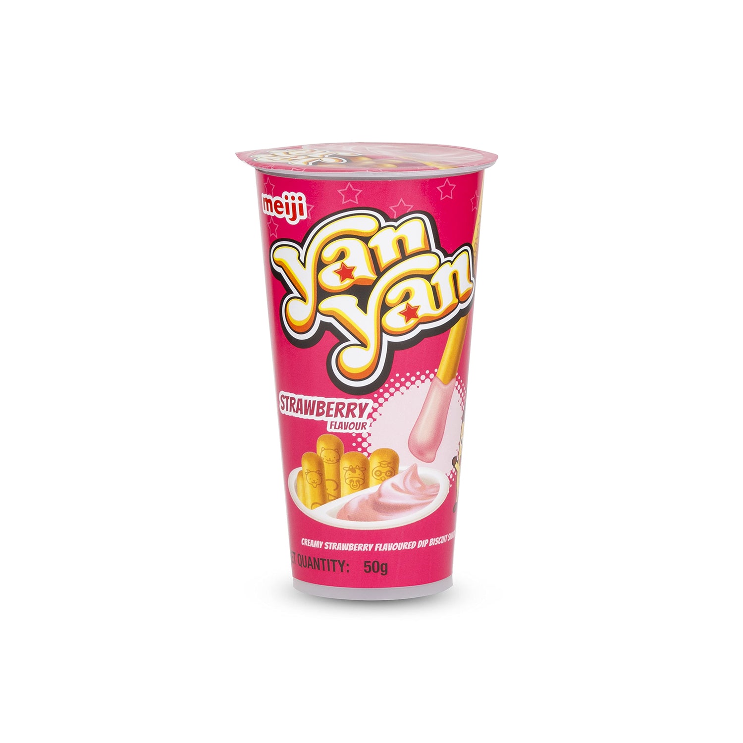 Yan Yan Strawberry Dip Biscuit 50Gm
