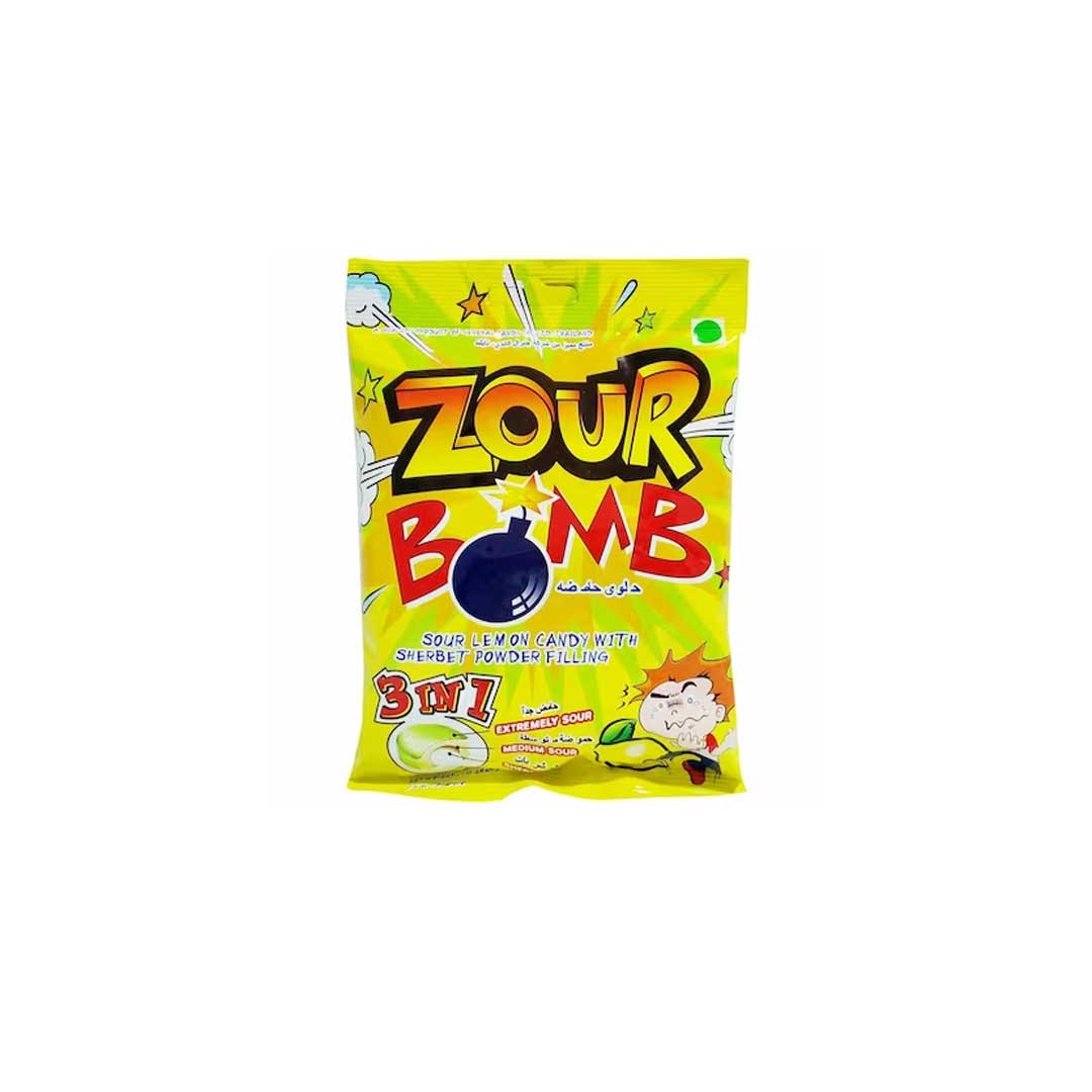 Zour Bomb Sour Lemon Candies 110Gm